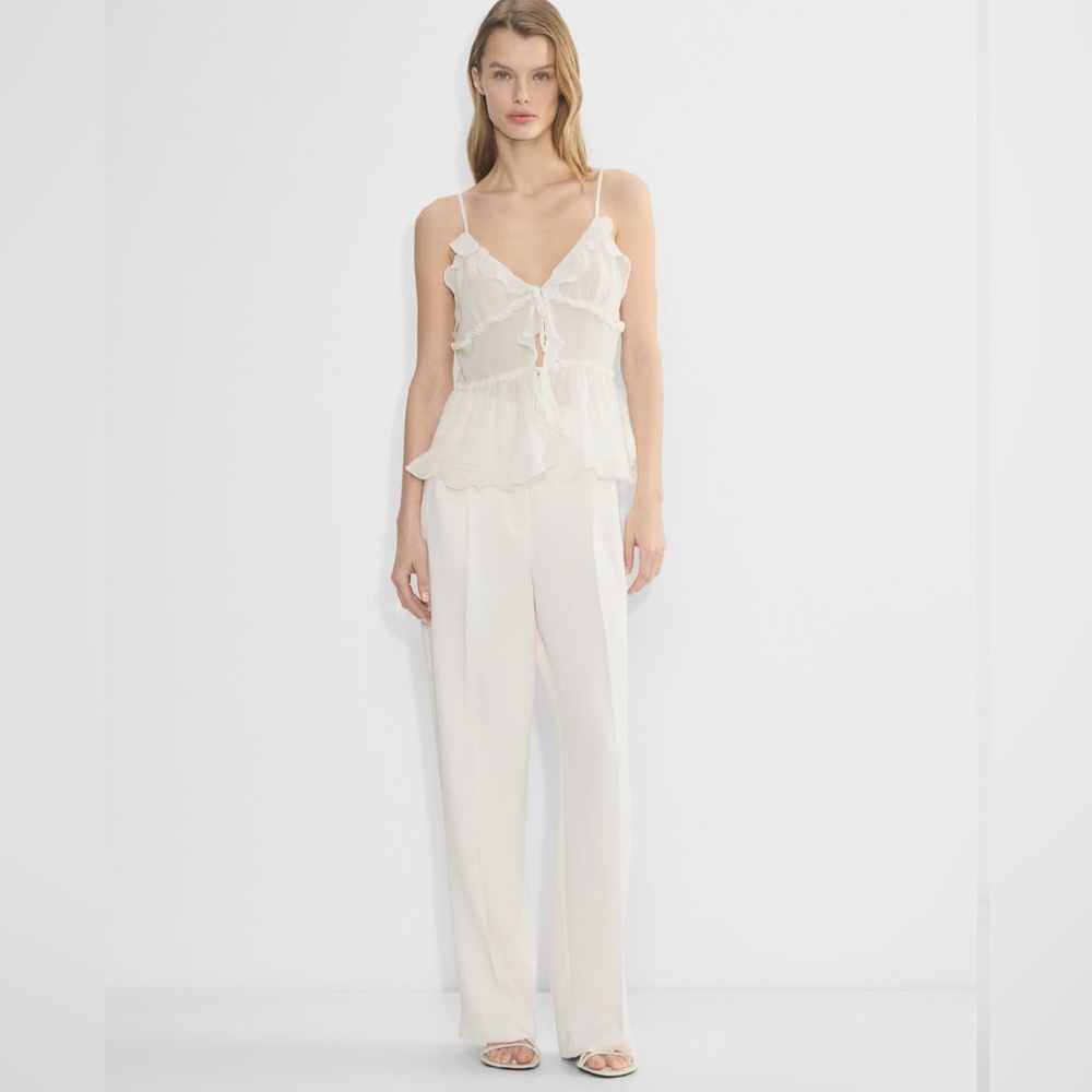 Aritzia Effortless Pants in Light Birch
